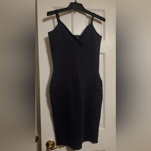 French Connection Black Midi Dress M